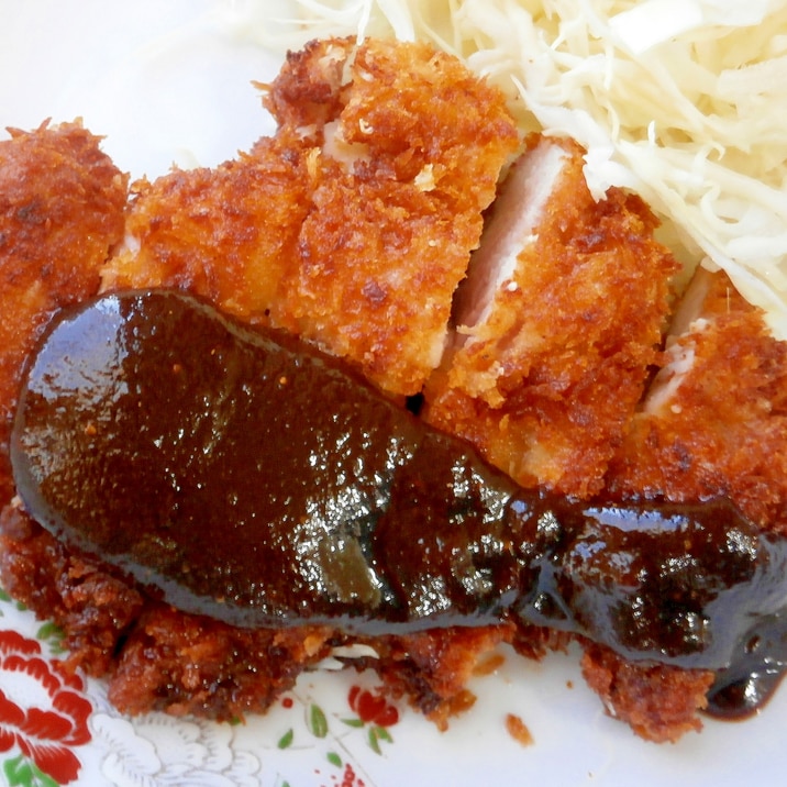 甘味噌で食べる☆チキンカツ